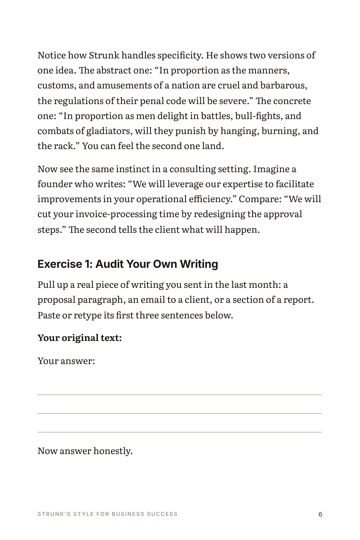 Chapter 1, “The Foundation of Plain English for Professionals”, page 6